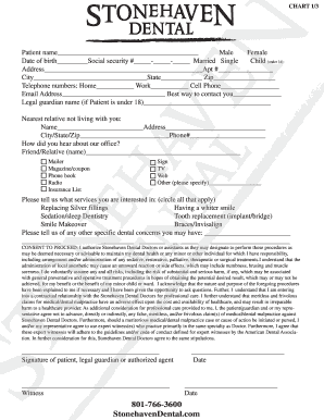 Fillable Online Chart 1 Fax Email Print - pdfFiller