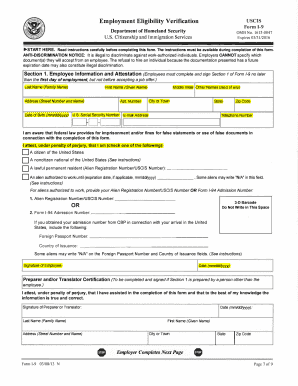 Employee Information and Attestation (Employees must complete and sign Section 1 of Form t-9 no tater
