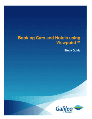 Booking Cars and Hotels using Viewpoint - Travelport Home