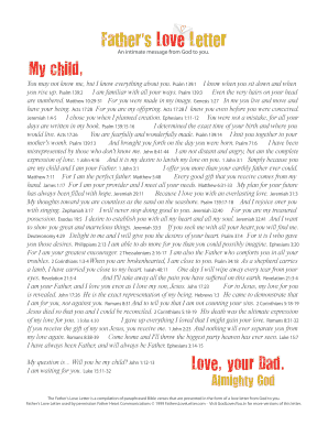 Fillable Online An intimate message from God to you Fax Email Print ...