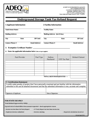 Appraisal format in excel - Aboveground storage tank - Arizona Department of Environmental ...