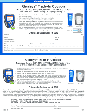 Valuable Coupon Genisys Trade-In Coupon - Auto Repair Manuals