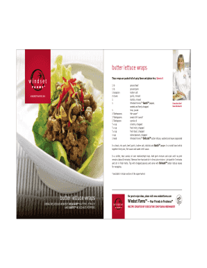 Butter lettuce wraps - windsetfarms.com