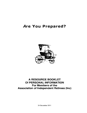 Are You Prepared - bindependentretireesbbcomb