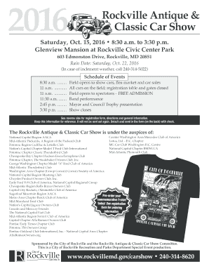 Rockville Antique &amp; Classic Car Show - rockvillemd