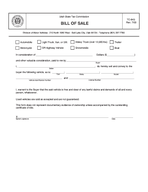 trailer bill of sale