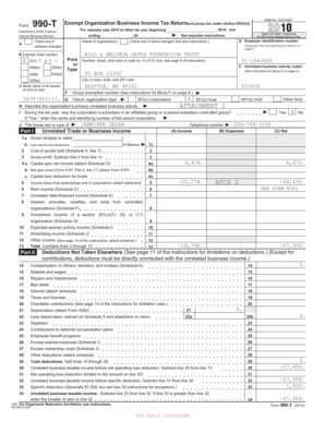 Form 990-T Exempt Organization Business Income Tax Return