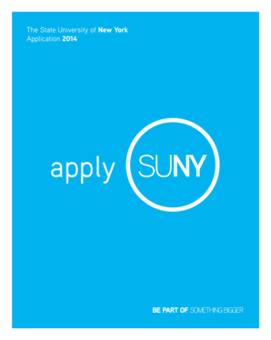 SUNY Application 2014