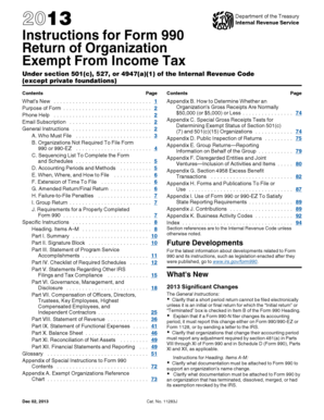 Instructions for Form 990