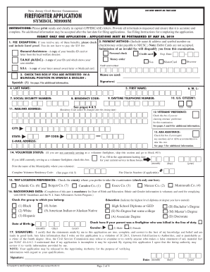 New Jersey Firefighter Application Form
