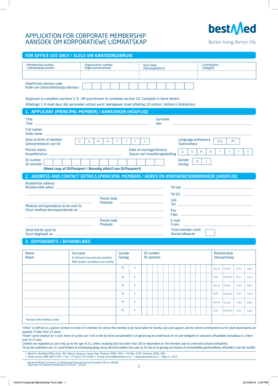 Corporate Membership Application Form