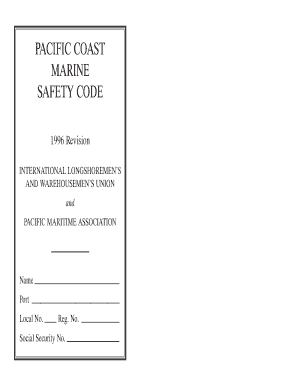 Pacific Coast Marine Safety Code Agreement