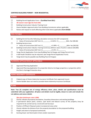 Non-Residential Building Permit Checklist