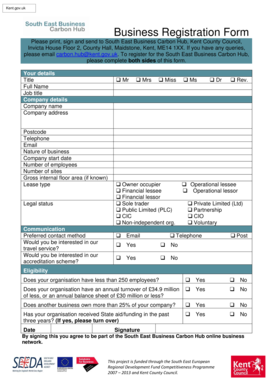 UK Business Registration Form