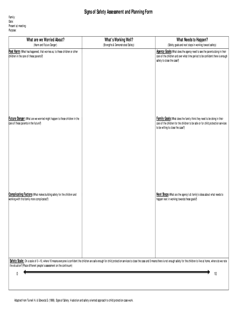 Signs Of Safety Safety Plan Example Login Pages Info