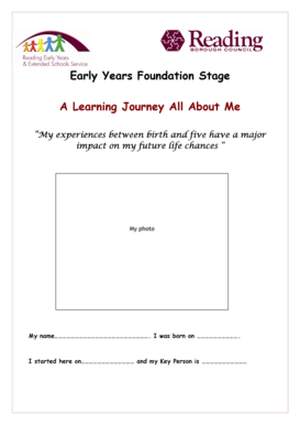 Early Years Foundation Stage Learning Journey