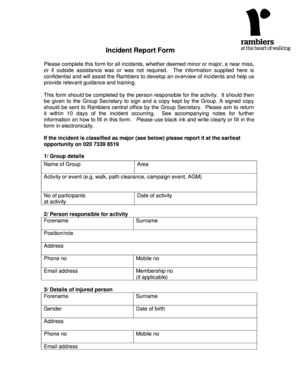 Incident Report Form
