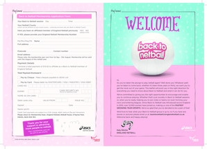 Back to Netball Membership Application Form