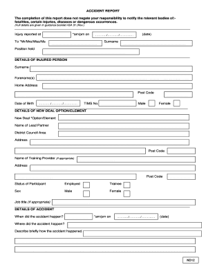 Accident Report Form