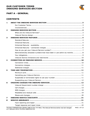 Telstra Legal Services Contract Template. This is Basic Telephone Service - Recent Changes Indication which contains information on recent changes on basic telephone service - telstra com