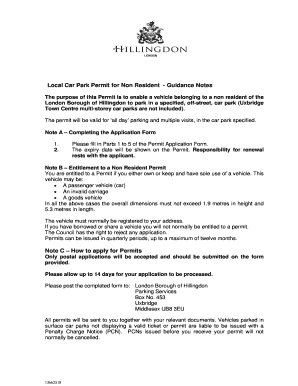 Local Car Park Permit for Non Resident