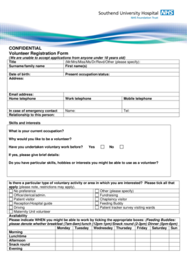 Volunteer Registration Form