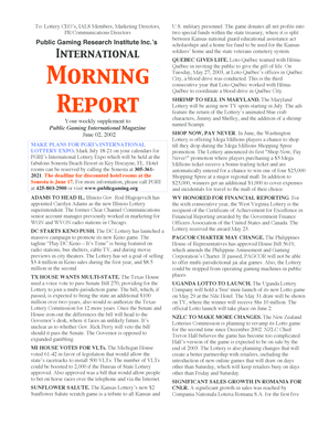 International Lottery Expo Registration Form