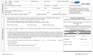 Medicare Prescription Drug Plan Enrollment Form