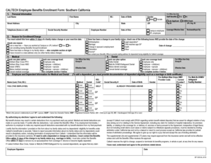 CALTECH Employee Benefits Enrollment Form