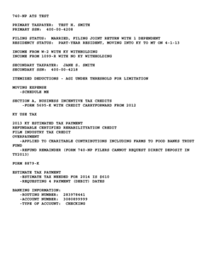 Kentucky Individual Income Tax Return Form 740-NP