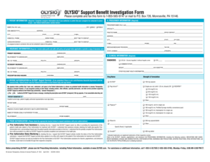 OLYSIO Support Benefit Investigation Form