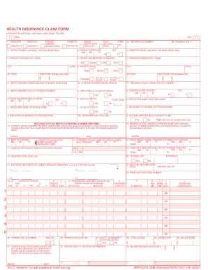 Health Insurance Claim Form
