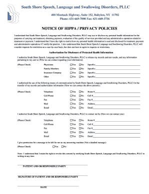 HIPAA Privacy Policy Notice and Patient Registration Form