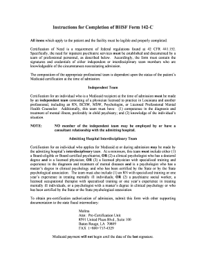 Louisiana Medicaid Psychiatric Hospitalization Certification