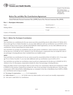 UMPIP Adoption Agreement for Clergy