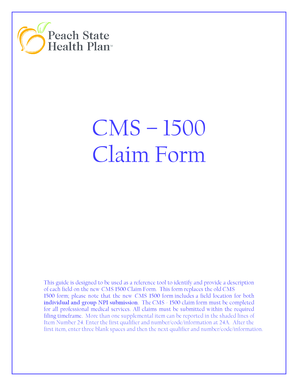 CMS 1500 Claim Form