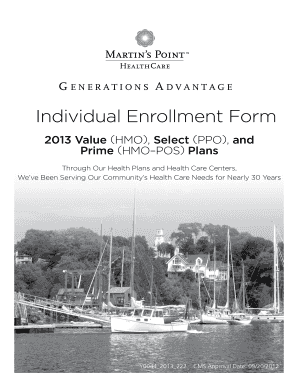 Martin’s Point Generations Advantage Enrollment Form