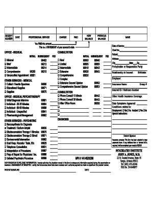 Medical Consultation Receipt