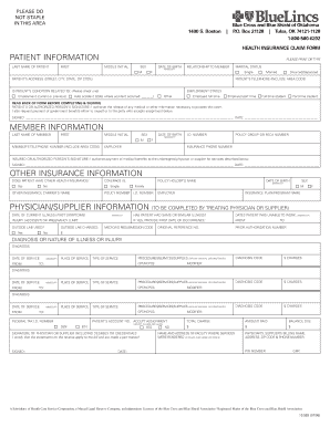 Health Insurance Claim Form