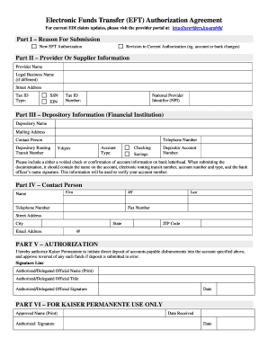 Electronic Funds Transfer Authorization Agreement