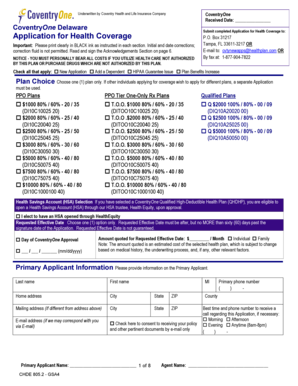 CoventryOne Health Coverage Application