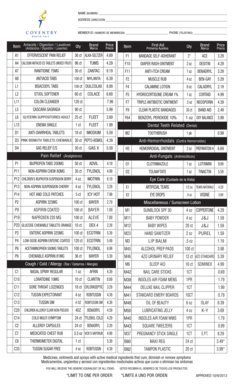 Over-the-Counter Health Solutions Order Form