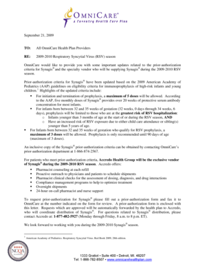 Synagis Prior-Authorization Form