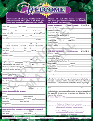 Dental Insurance Information Form