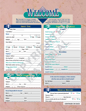 Dental Patient Intake Form