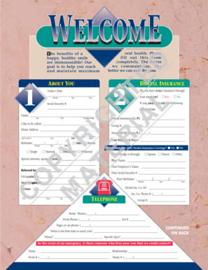Dental Patient Intake Form