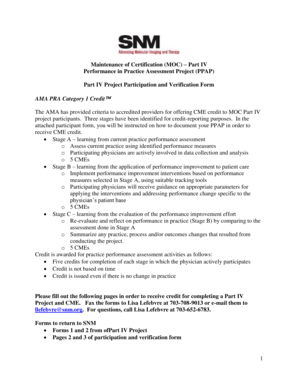 MOC Part IV Performance in Practice Assessment Project Form