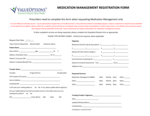 Medication Management Registration Form