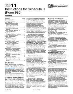 Instructions for Schedule H (Form 990)