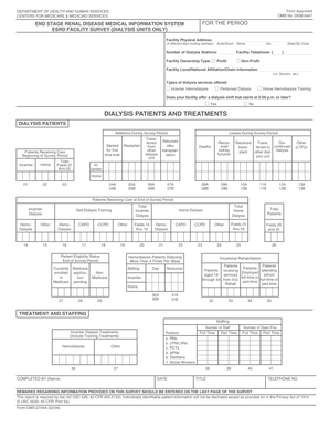 ESRD Facility Survey Form